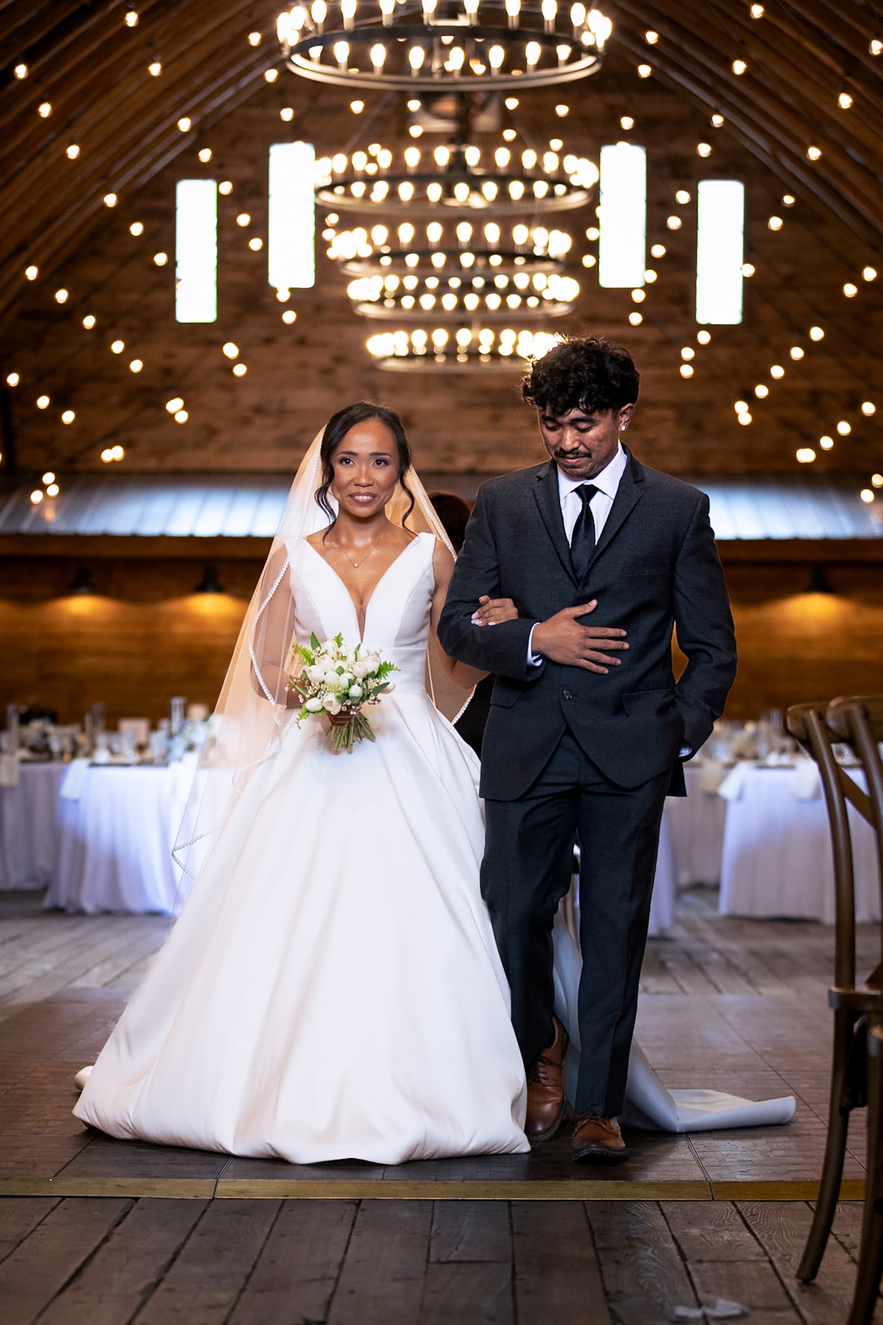 Brother walking the bride down the aisle